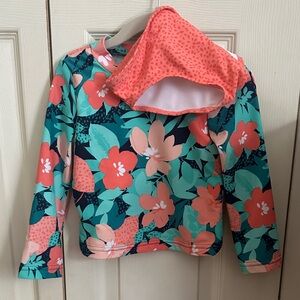 Coral Floral Kids Rashguard Set
